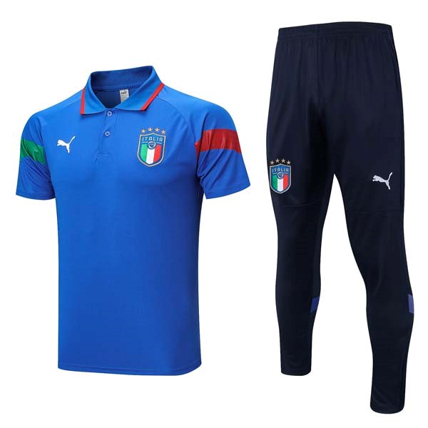 Polo Italia Conjunto Completo 2023-24 Azul 2